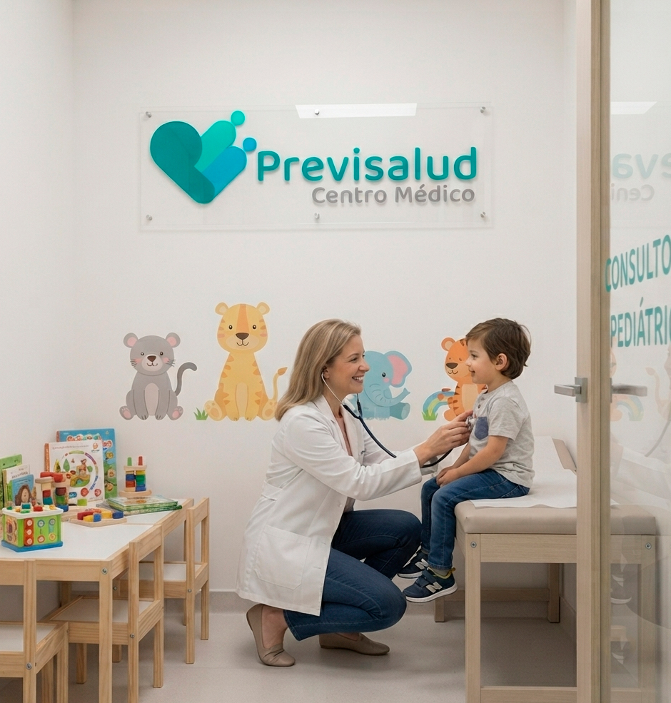 Consulta de especialidades pediátricas